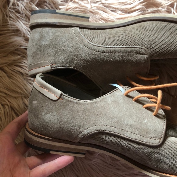 MODERN FICTION Perforated Suede Plain Toe Derby - Picture 6 of 9